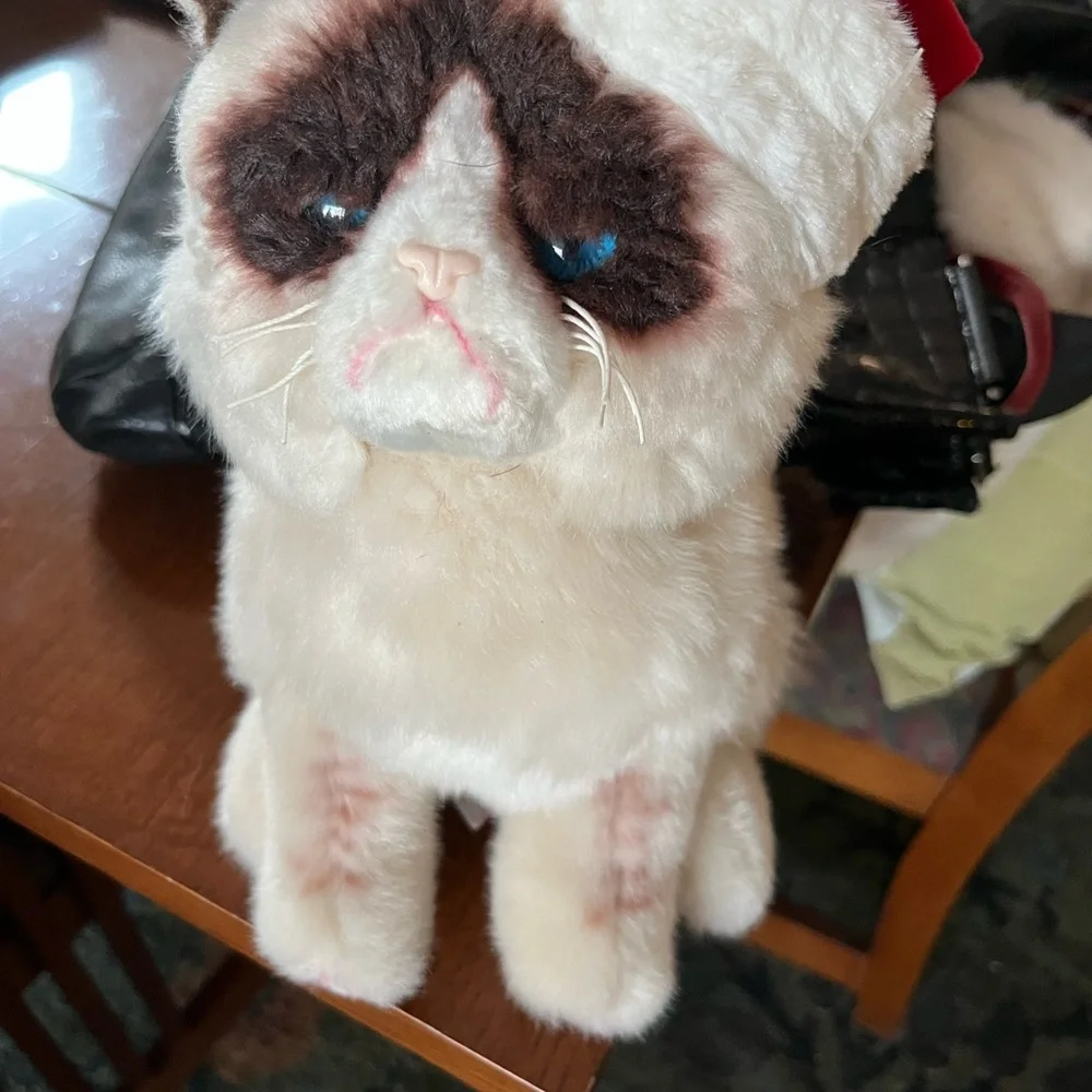 Gund Plush Cat Toy - Cream and Brown